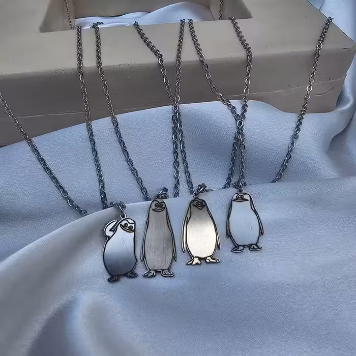 ست گردنبند 4 نفره پنگوئن