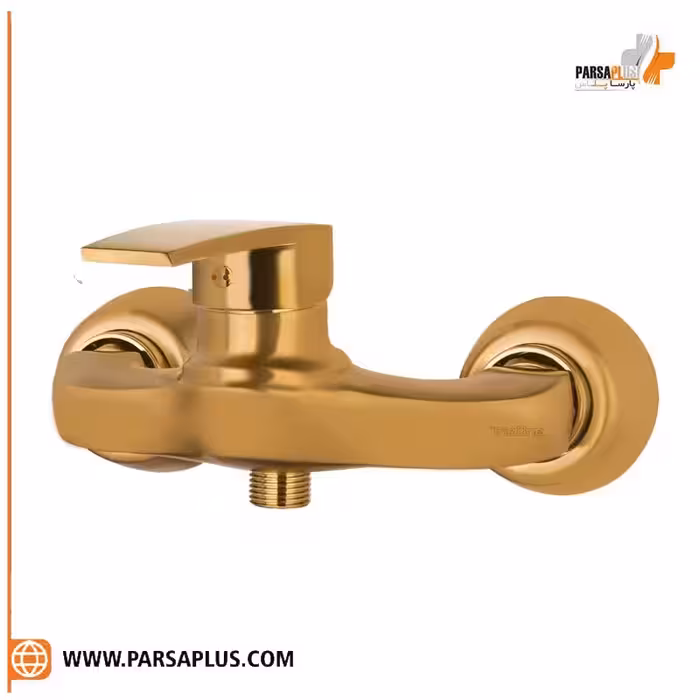 شیر توالت دوان مدل تریفا طلایی مات
