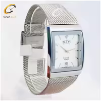 ساعت مردانه بند حصیری اسلیم استون
