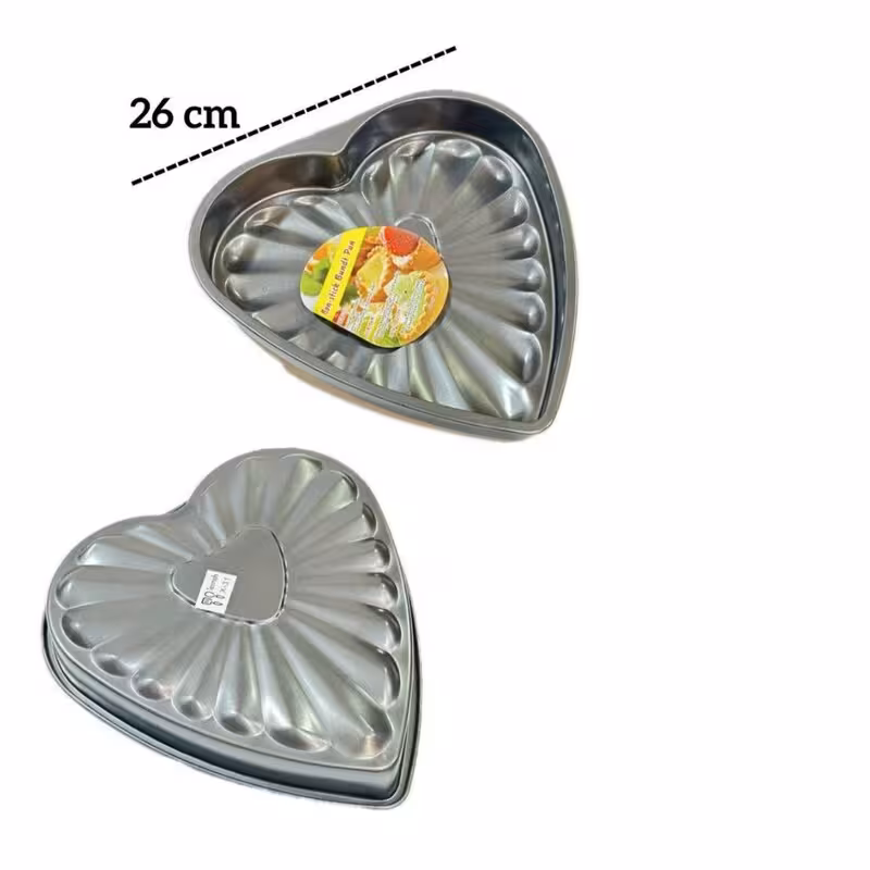 قالب تفلون قلب 26 سانت کف طرح دار