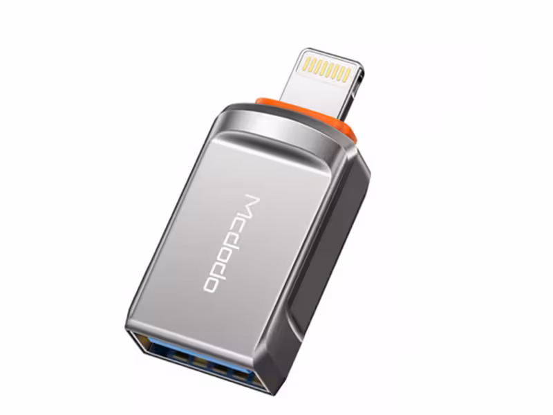 مبدل  OTG USB  به لایتینینگ مک دودو مدل McDodo USB OTG to Lightning Adapter OT-8600