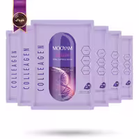 6 عدد ماسک صورت ورقه‌ ای مویام MOOYAM مدل کلاژن Collagen پک 1 عددی (اورجینال)