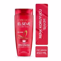 شامپو نرم کننده 2 در 1 L'Oréal Elseve محافظ موهای رنگ شده، حجم 450 میلی لیتر
