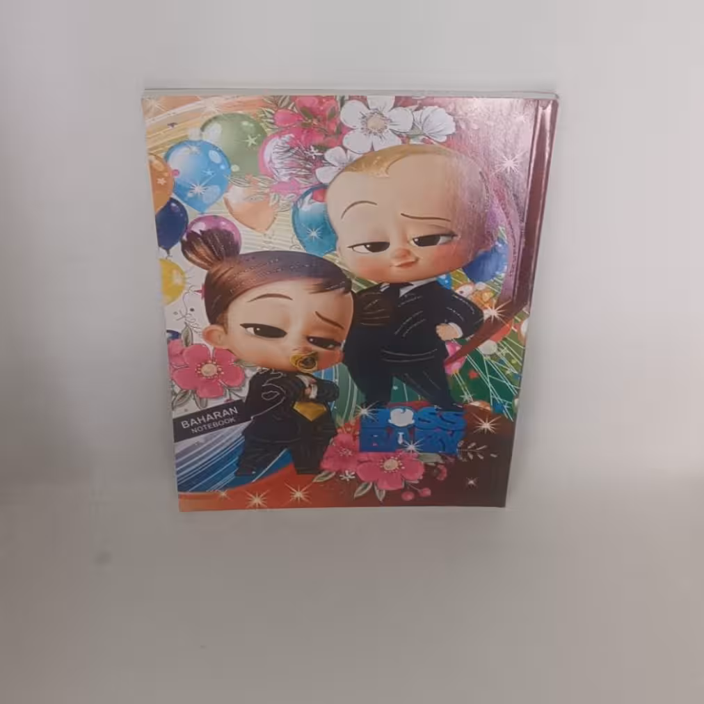 دفتر 50برگ خط دار ته چسب در طرح های مختلف فانتزی  