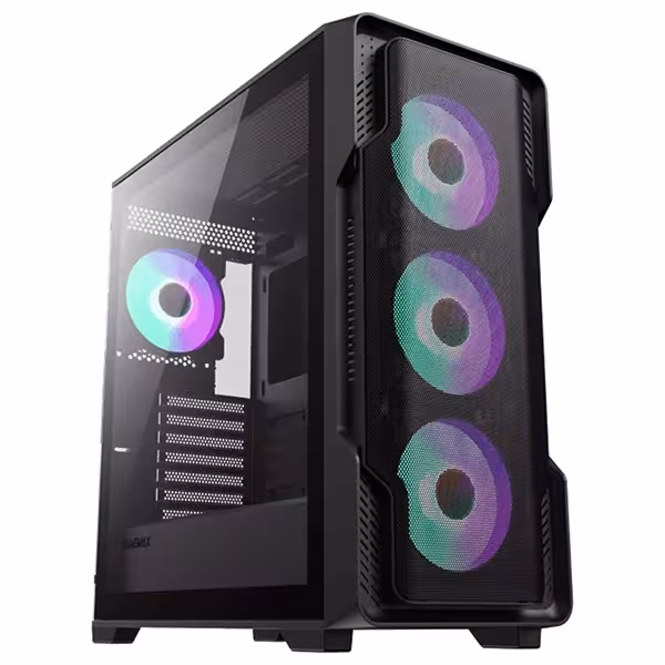 کیس کامپیوتر گیم مکس مدل Siege Black