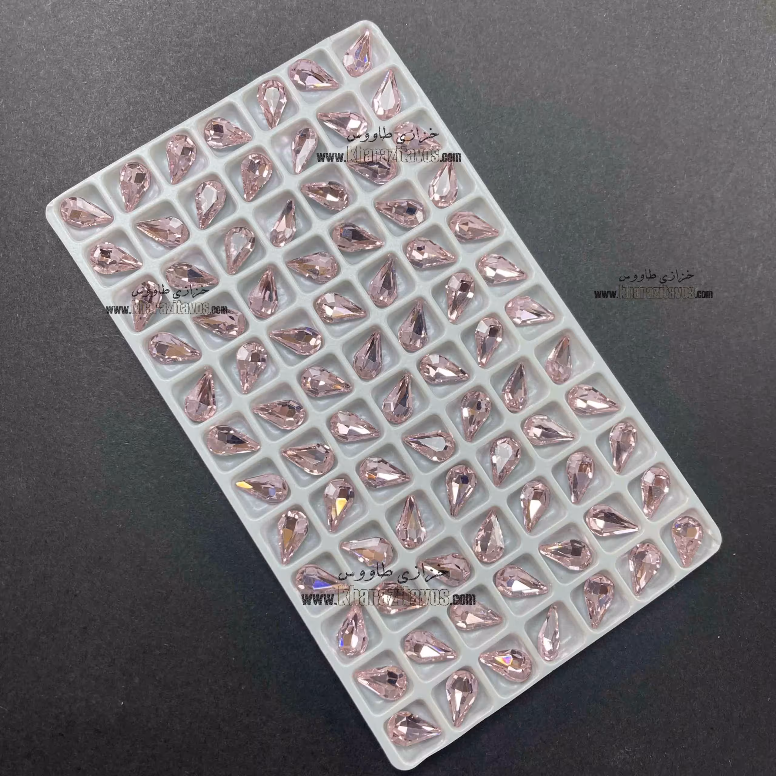 اشک سنگی 6 در 10 ( صورتی ) ورق 84 عددی