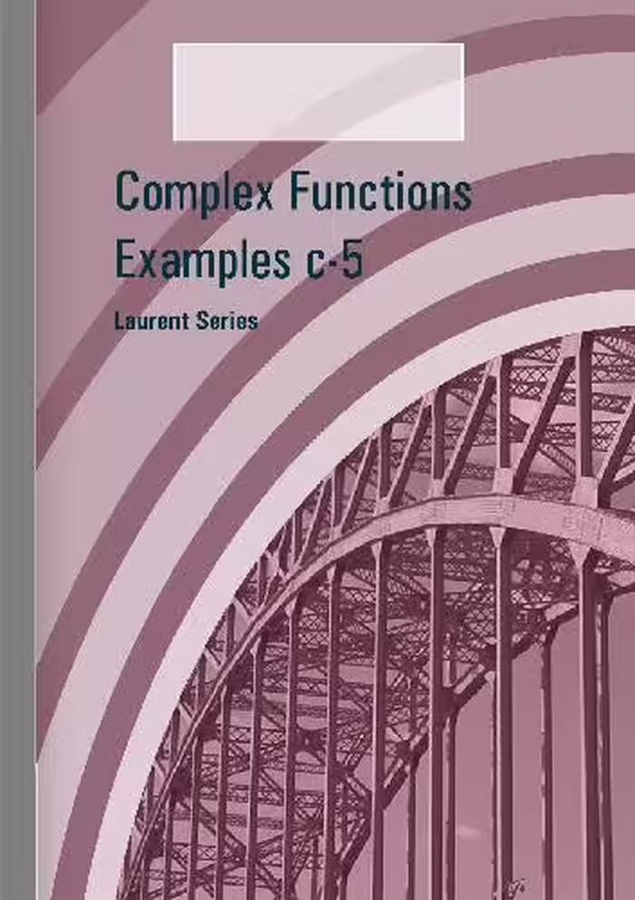 خرید و دانلود نسخه کامل کتاب Laurent Series, c-5