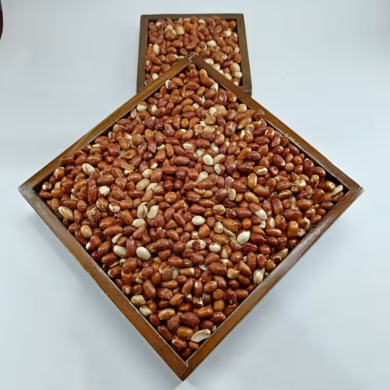 مغز بادام زمینی ریز لعابی 500 گرمی گیاهینو