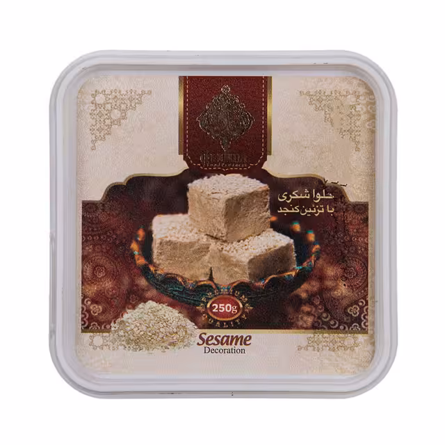 حلوا شکری با تزیین کنجد قدیما 250 گرمی