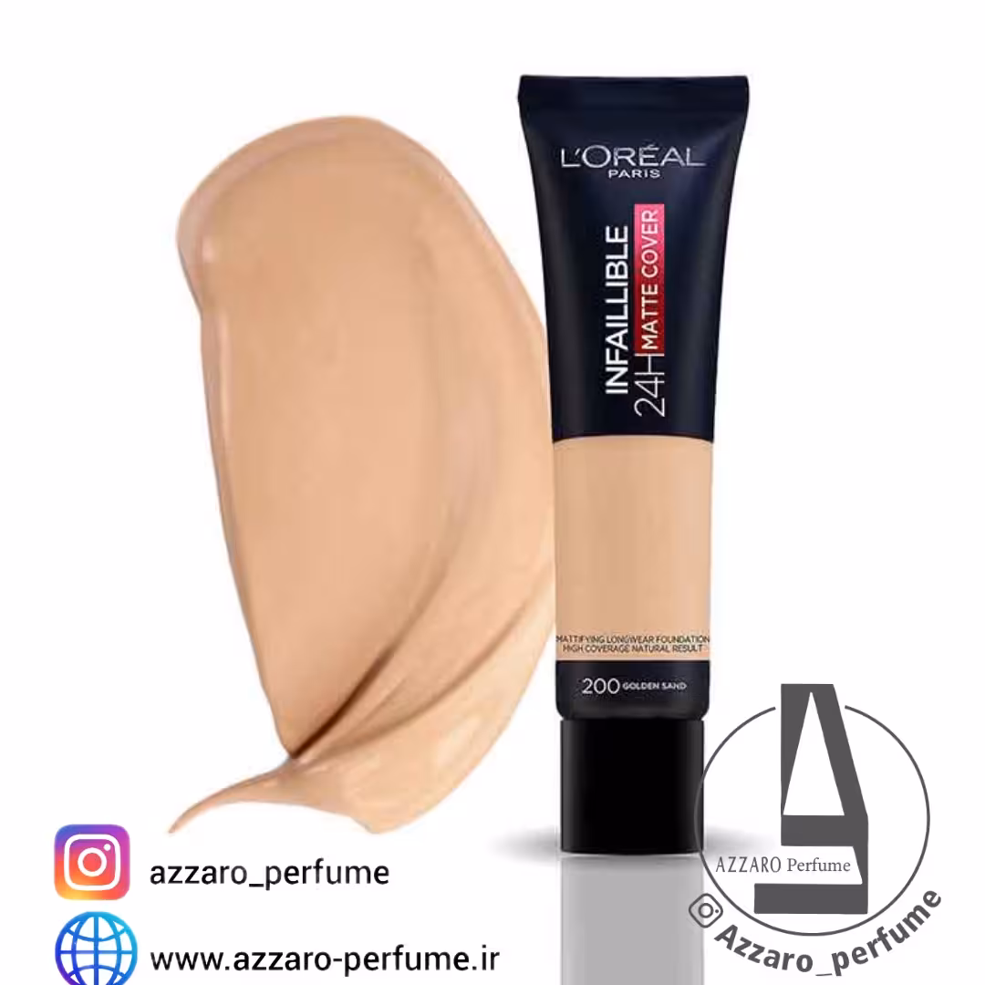 کرم پودر لورال اینفالیبل مدل Infaillible 24H Matte Cover شماره 200