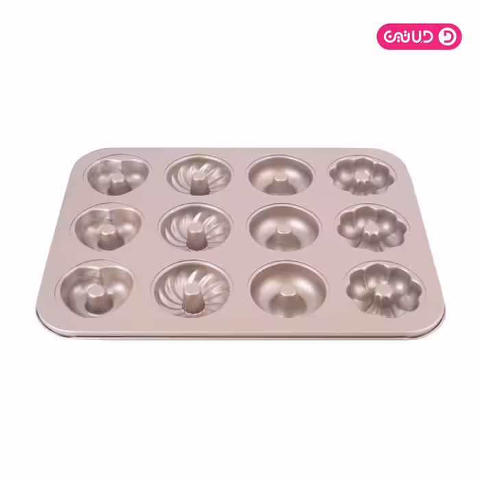 قالب تفلون دونات طلایی 3 مدل 12 خانه