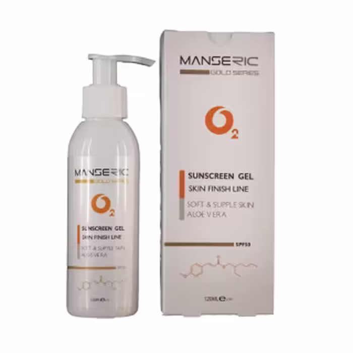 ژل ضد آفتاب بی رنگ مانسریک با SPF50
