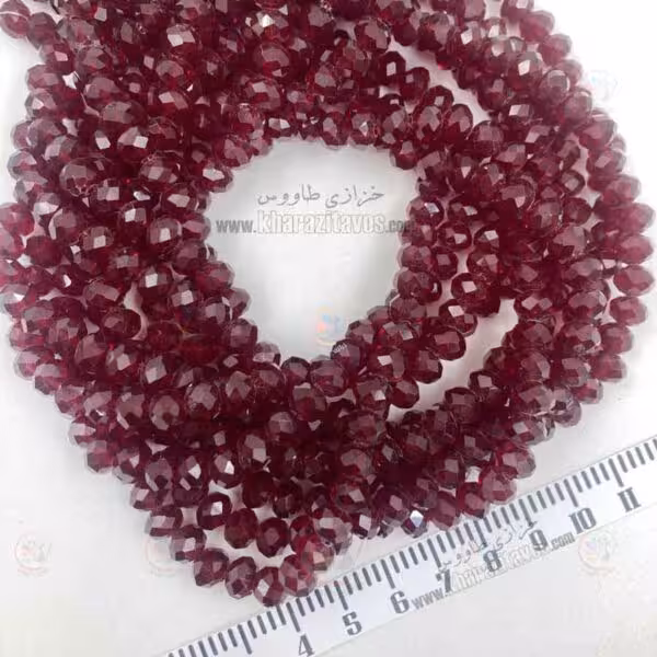 کریستال سنگی سایز8( زرشکی )