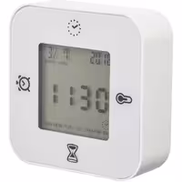 ساعت رومیزی دیجیتال چند منظوره 7*7 سفید ایکیا کد 150