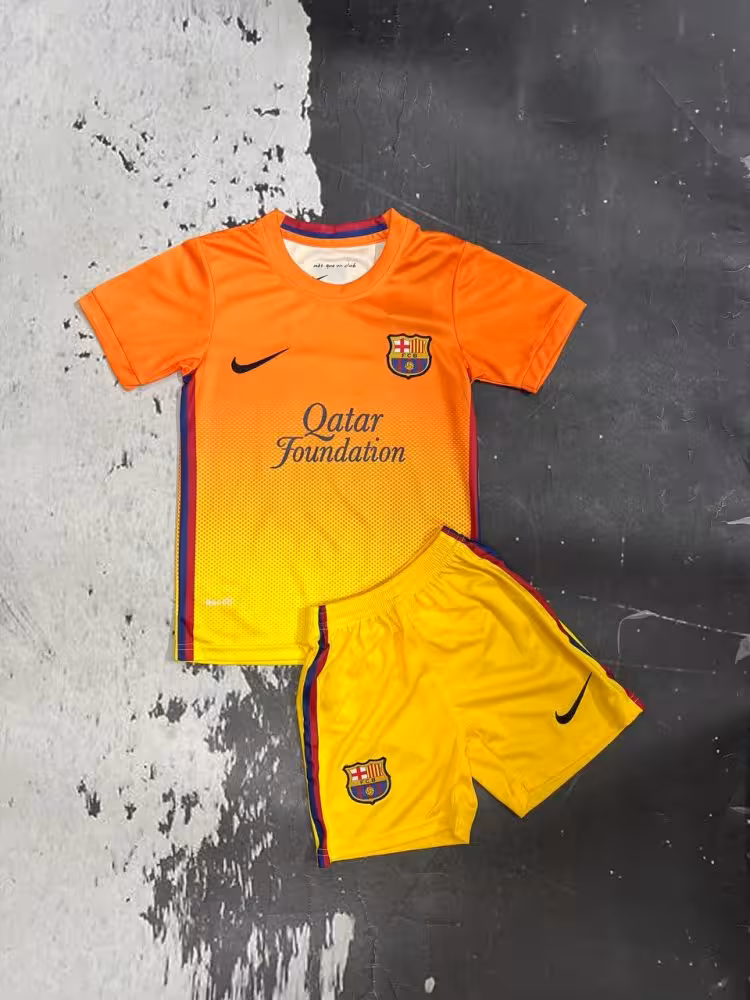 کیت دوم بچه گانه بارسلونا 2012-2013 (چاپ مسی)