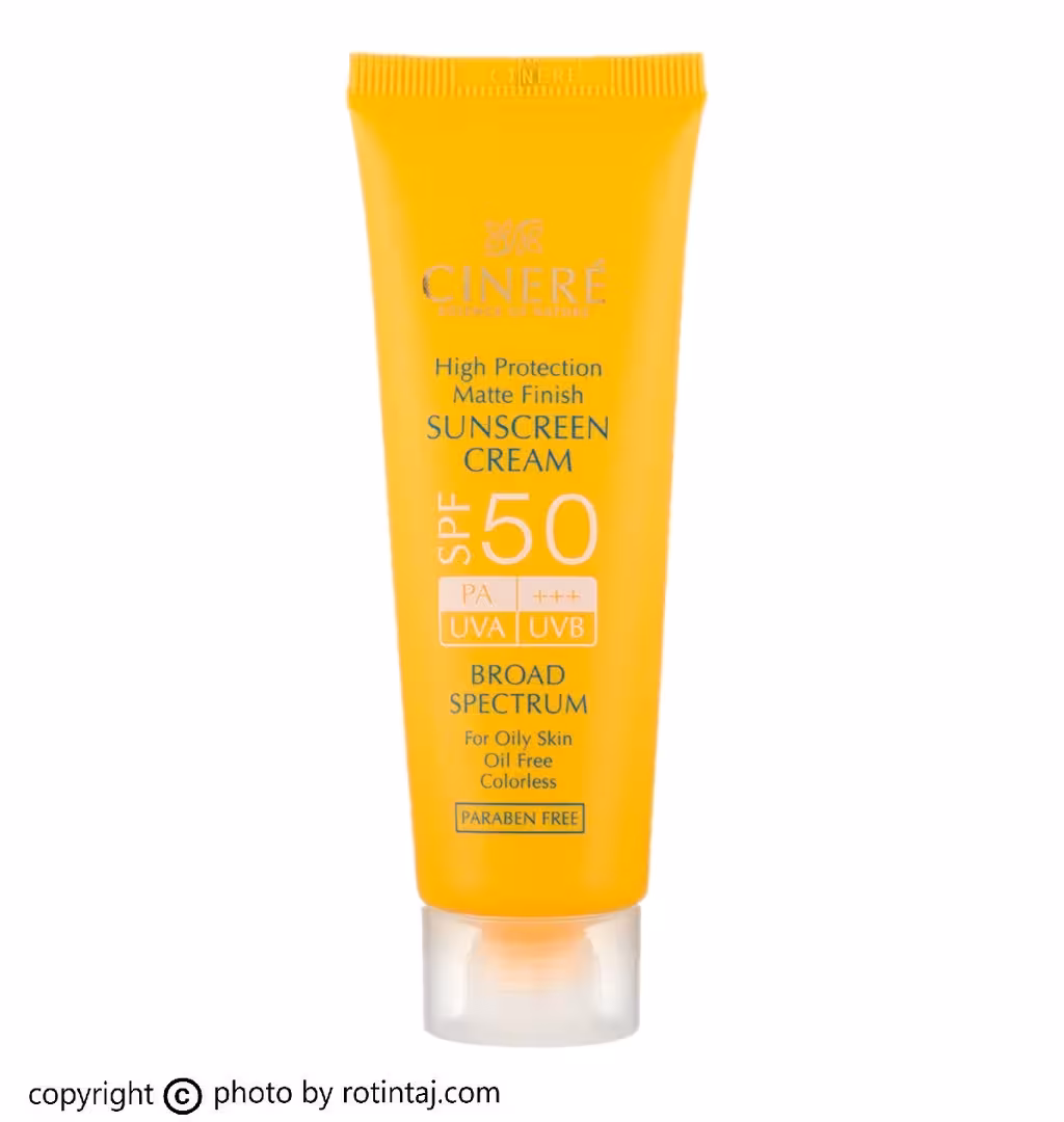 ضد آفتاب بی رنگ فاقد چربی SPF50 سینره