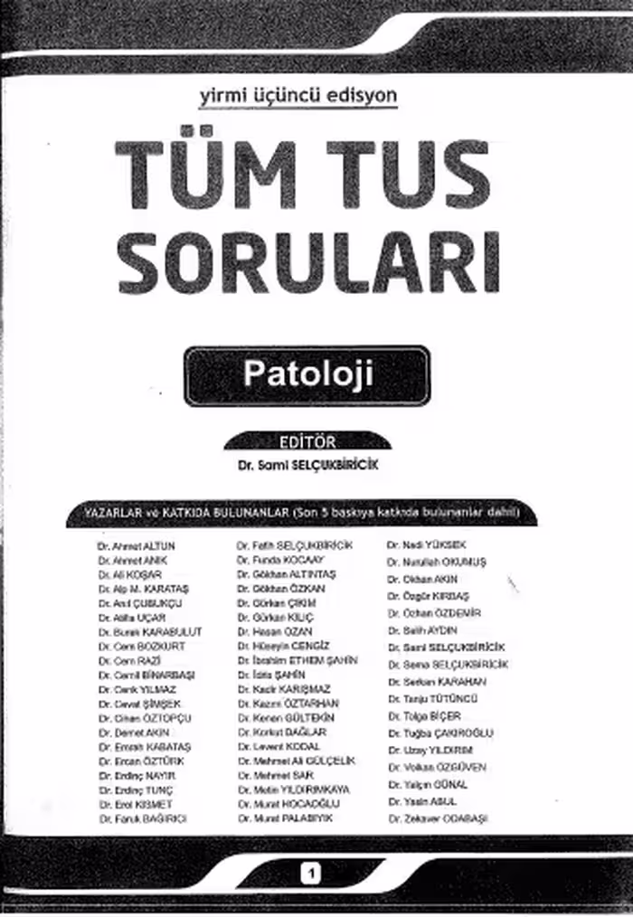 خرید و دانلود نسخه کامل کتاب Tüm Tus Soruları Patoloji