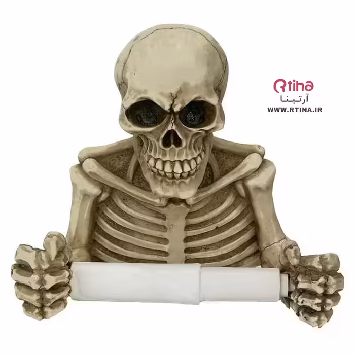 جا دستمال و جا حوله ای (توالت حمام سرویس بهداشتی) مدلskull