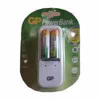 شارژر باتری 2 عددی بهمراه باتری GP 2UE 2700ma