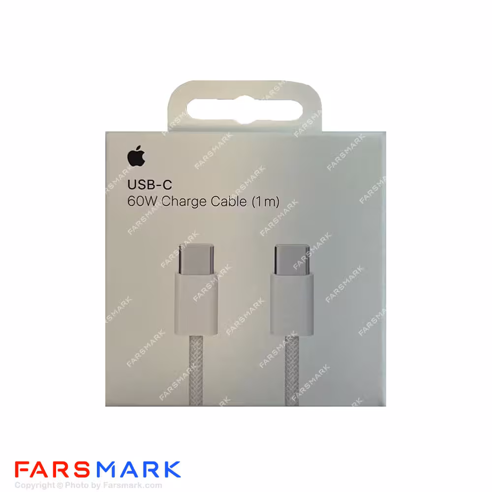 کابل سوپر فست شارژر 60 واتی اورجینال Apple iPhone 15 Pro