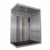 کابین آسانسور استیل نقره ای کد 10202