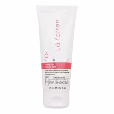 کرم مرطوب‌کننده و آبرسان دست و صورت لافارر مدل 03 مناسب پوست‌های خشک حجم 75 میلی‌لیتر