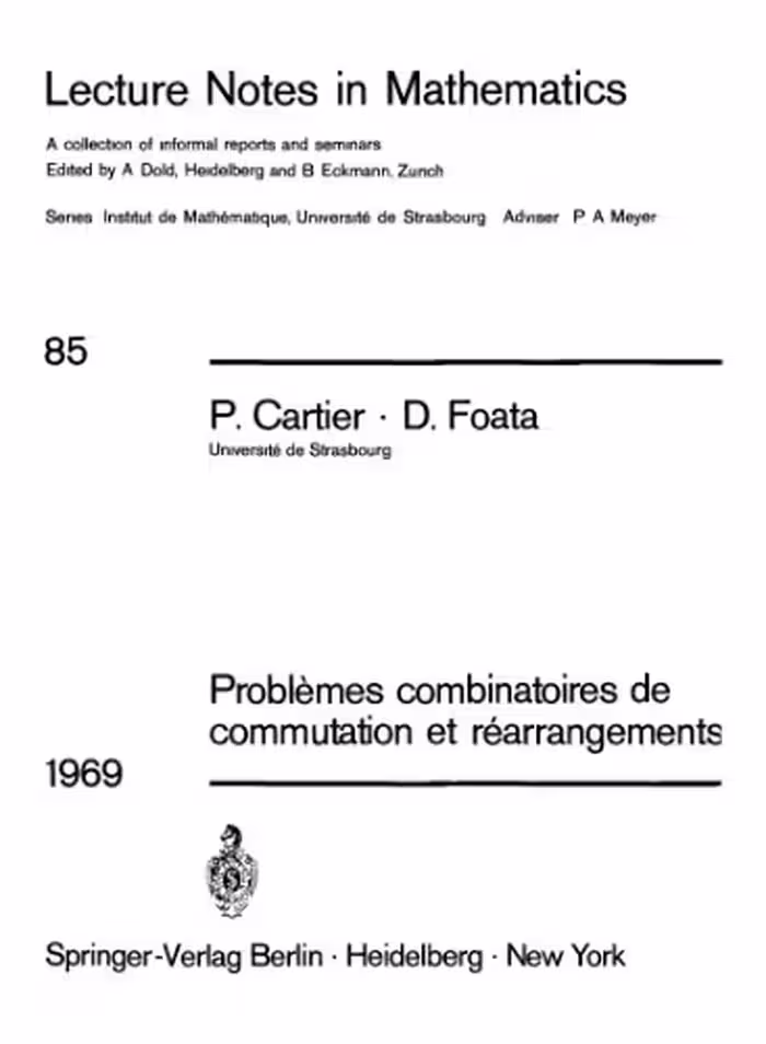 خرید و دانلود نسخه کامل کتاب Problemes combinatoires de commutation et rearrangements