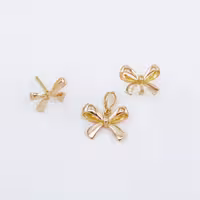 نیم ست طلا طرح پاپیون