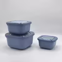 ظرف نگهدارنده سوپاپ دار ساده دنیا پلاستیک آبی 30916
