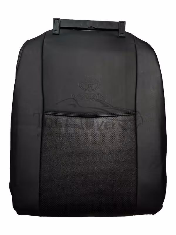 روکش صندلی خودرو تویوتا یاریس 2011 تا 2017 چرم خارجی مشکی -کد 4413