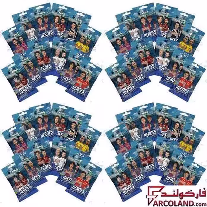 کیمدی کارت فوتبال هیرو مدل Heroes 2026 بسته 48 عددی