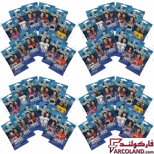 کیمدی کارت فوتبال هیرو مدل Heroes 2026 بسته 48 عددی
