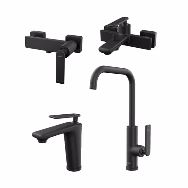 ست شیرالات کسری مدل آمازون مشکی