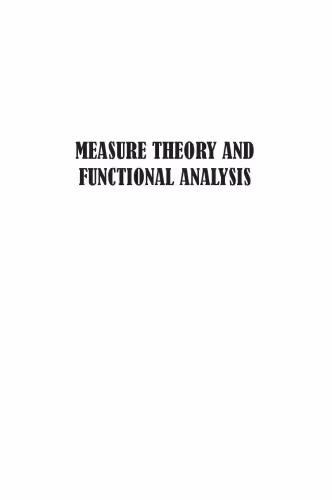 خرید و دانلود نسخه کامل کتاب Measure Theory and Functional Analysis