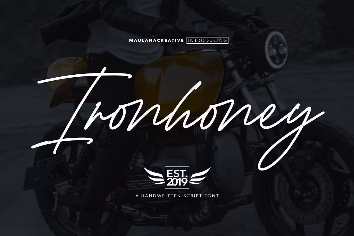 دانلود Ironhoney Signature Font – فونت انگلیسی