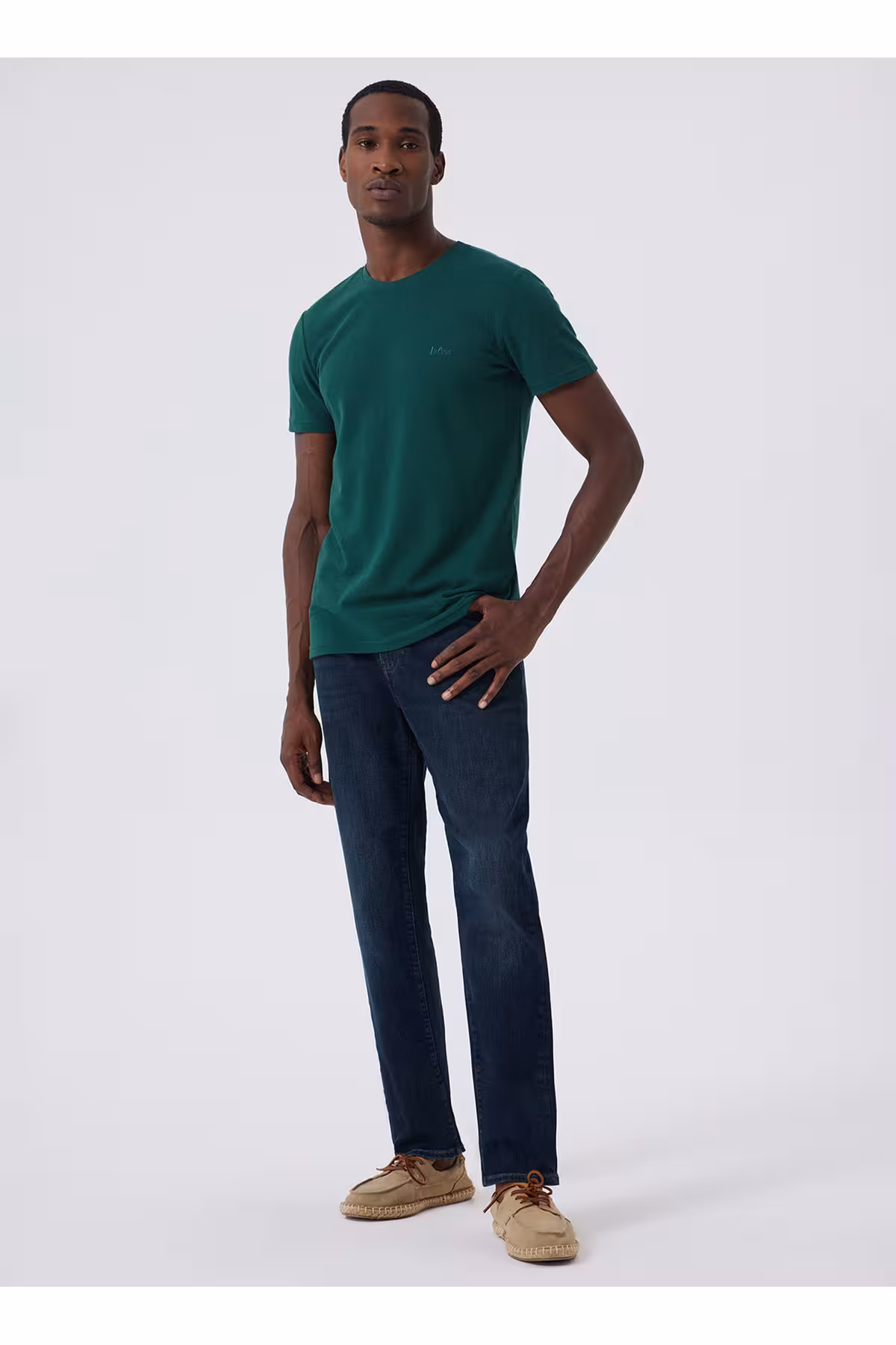 شلوار جین مردانه مرد مستقیم کمر بالا 241 LCM RICKY TEAL WASH Lee Cooper
