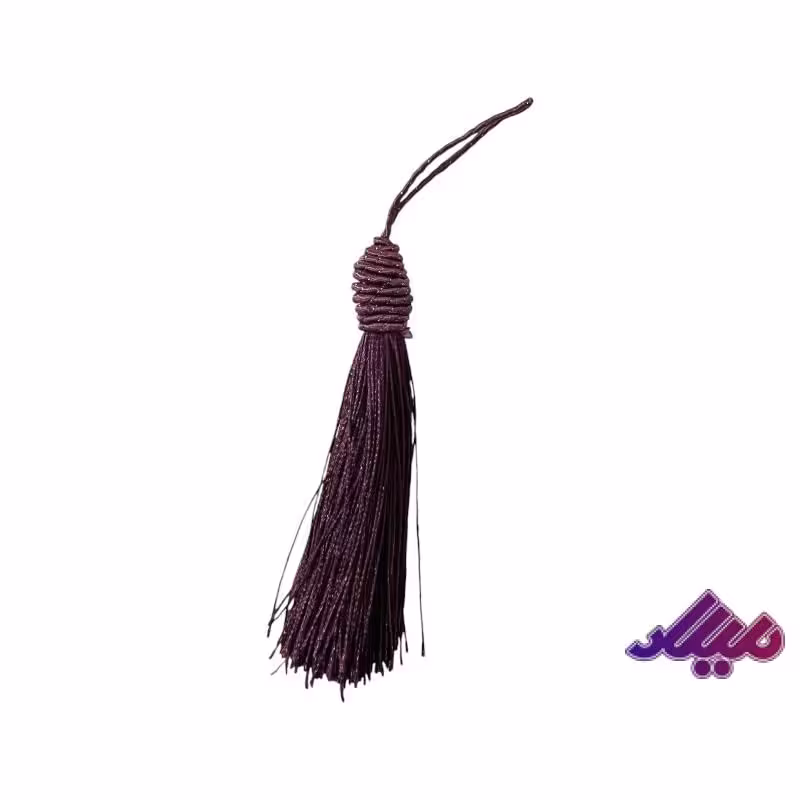 منگوله بادمجانی 10 سانت