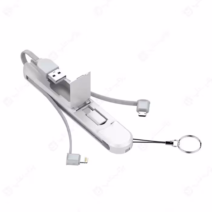 کابل تبدیل USB به تایپ C، لایتنینگ و میکرو الدینیو مدل LC-130