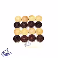 مهره تخته نرد چوبی به همراه تاس