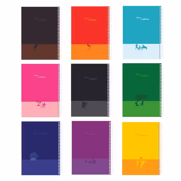 دفتر مشق 50 برگ تیما مدل پارسا مجموعه 9 عددی | چاوه