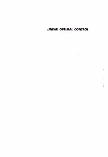 خرید و دانلود نسخه کامل کتاب Linear Optimal Control