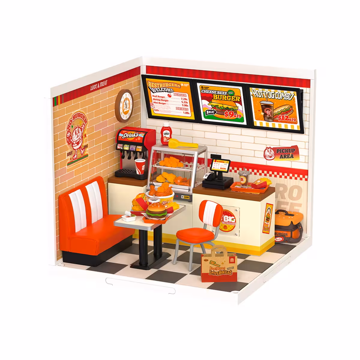 ساختنی مینیاتوری رولایف مدل یام یام برگر DW010