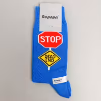 جوراب مردانه ساقدار روپاپا طرح stop