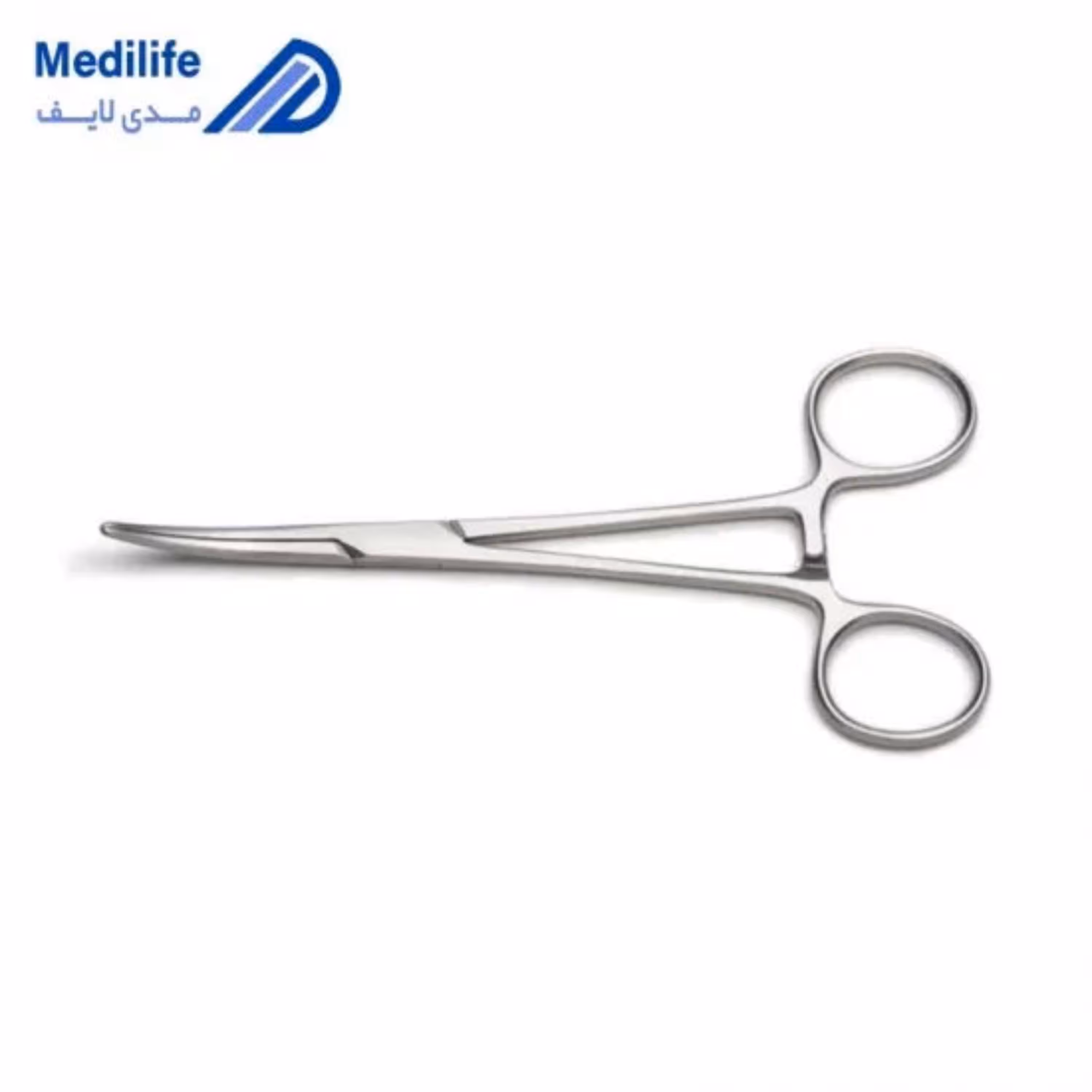 پنس هموستات کلی نیم دندانه خمیده