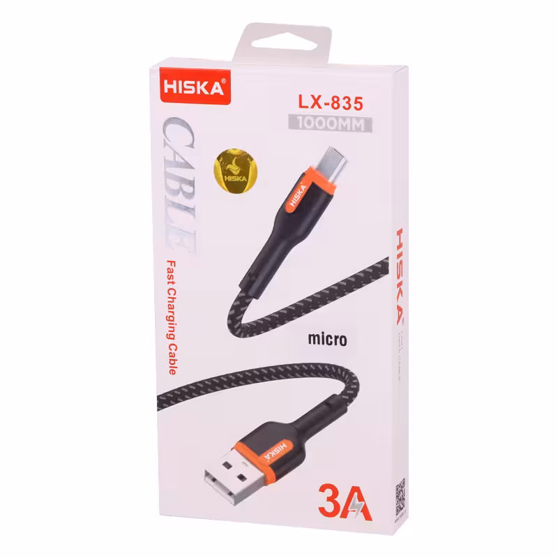 کابل شارژ HISKA 3A LX-835 1M MICRO