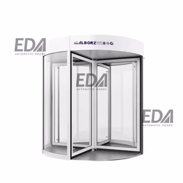 درب اتوماتیک شیشه‌ای گردان