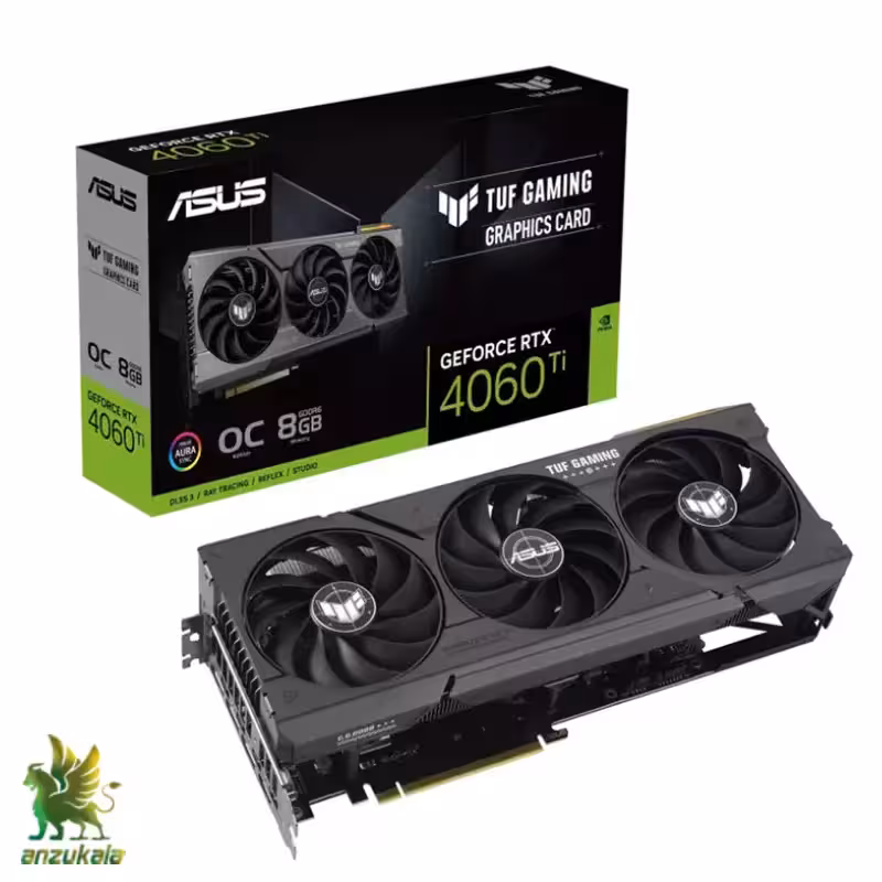 کارت گرافیک ایسوس مدل TUF Gaming GeForce RTX 4060 Ti 8GB GDDR6 OC Edition