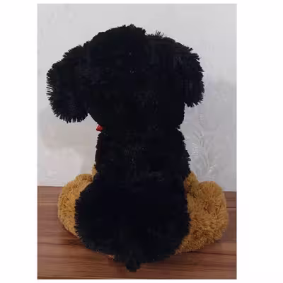 عروسک طرح سگ روتوایلر مدل Rottweiler Puppy کد SZT5/335 ارتفاع 30 سانتی‌متر