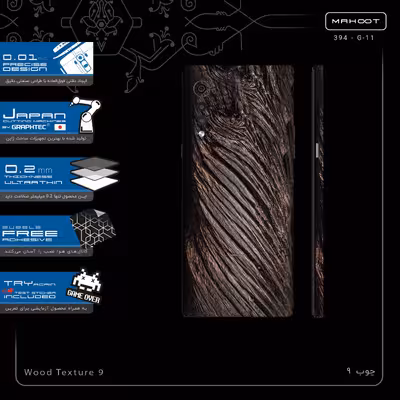 برچسب پوششی ماهوت مدل Wood Texture 9-FullSkin مناسب برای گوشی موبایل ال جی Velvet 5G