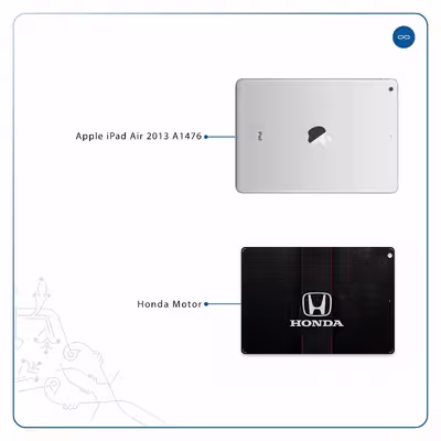 برچسب پوششی ماهوت مدل Honda Motor مناسب برای تبلت اپل iPad Air 2013 A1476